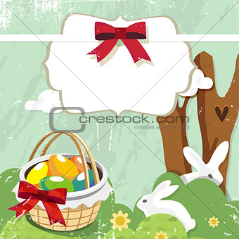 Easter day card or background