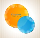 Abstract colorful circles concept background