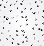 Cat  Paw Prints vector seamless background
