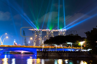 Singapore River at Night.