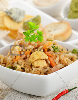Rice With Chicken And Vegetables