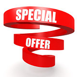 Special offer red helix banner