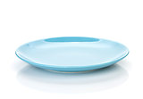 Blue empty plate