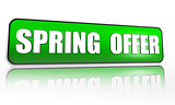 spring offer green banner