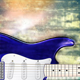abstract jazz rock background with electric guitar