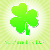 St. Patrick's Day with green shamrock