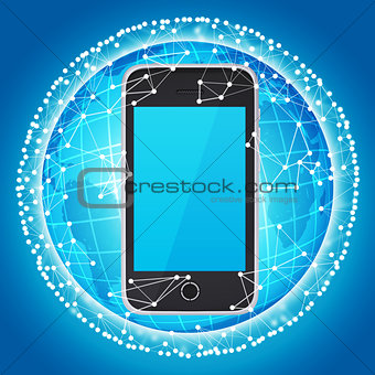 Smart phone and sphere consisting of connections