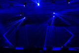 Blue stage light