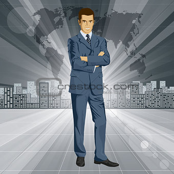 Vector Businessman In Suit