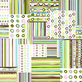 Patchwork fabric background