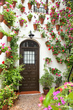 Spring and Easter Flowers Decoration of Old House, Spain, Europe