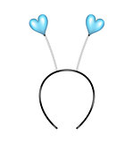 Headband with blue hearts