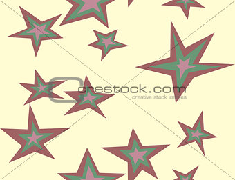 Seamless Five Pointed Stars