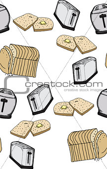Seamless Toast Pattern