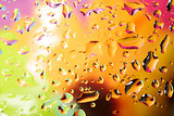 color abstract background with water drops