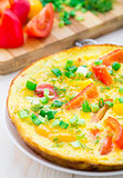 Omelette with vegetables