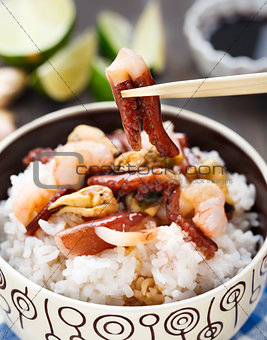 Seafood rice