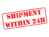 Shipment within 24h on Red Rubber Stamp.