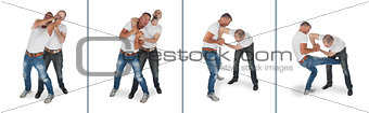 Man choking other man