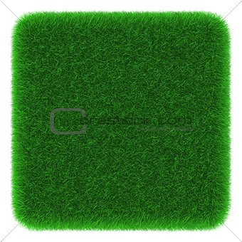 Grassy cube object