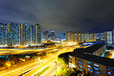 city overpass at night, HongKong
