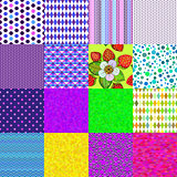 16 colorful seamless patterns