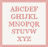 Christmas Font: knitted alphabet