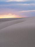 Sunset on sand dunes.