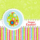 Template Easter greeting card, vector 