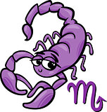 scorpio zodiac sign cartoon