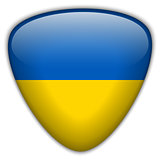 Ukraine Flag Glossy Button