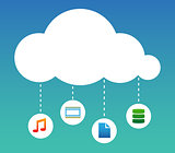 Cloud Computing abstract illustration