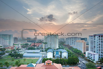 Singapore Housing Estate with Community Center