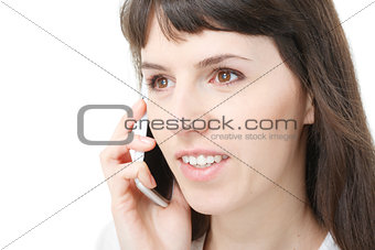female on the phone