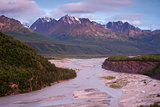Alaska Mountain River Chugach Range Last Frontier