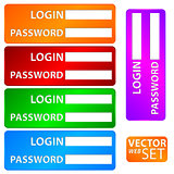 Login and password