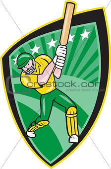 Australia Cricket Player Batsman Batting Shield