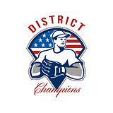 Baseball District Champions Retro