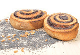 Spiral poppy seed cookie
