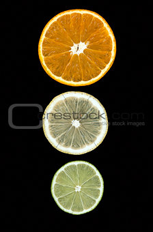 lemon lime orange slices