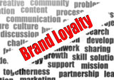 Brand loyalty word cloud