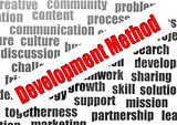 Development method word cloud