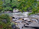 River Rapids with Boulders