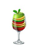 Fruit Slices in a Drinking Glass