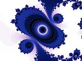 Colored fractal backgroundin a blue colors