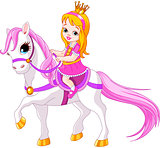 Little princess on horse