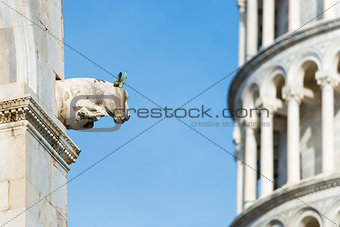 Closeup sculpture Pisa