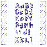 Vector Sketch Book Letters