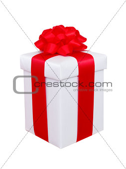 present box with red bow