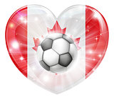 Canada soccer heart flag